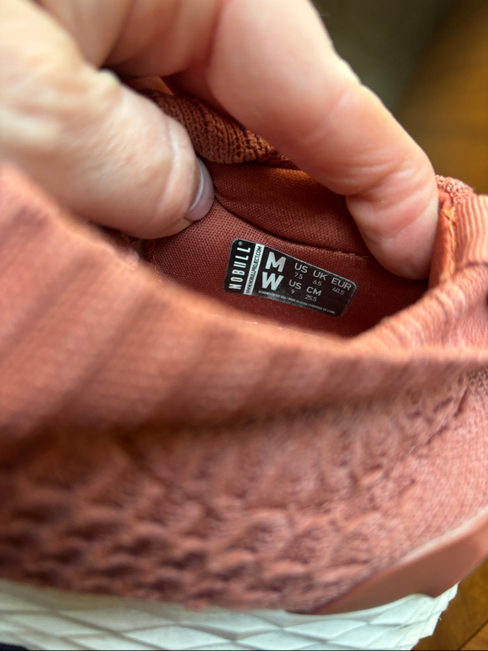 NOBULL Terracotta Knit Athletic Sneakers - Picture 5 of 5